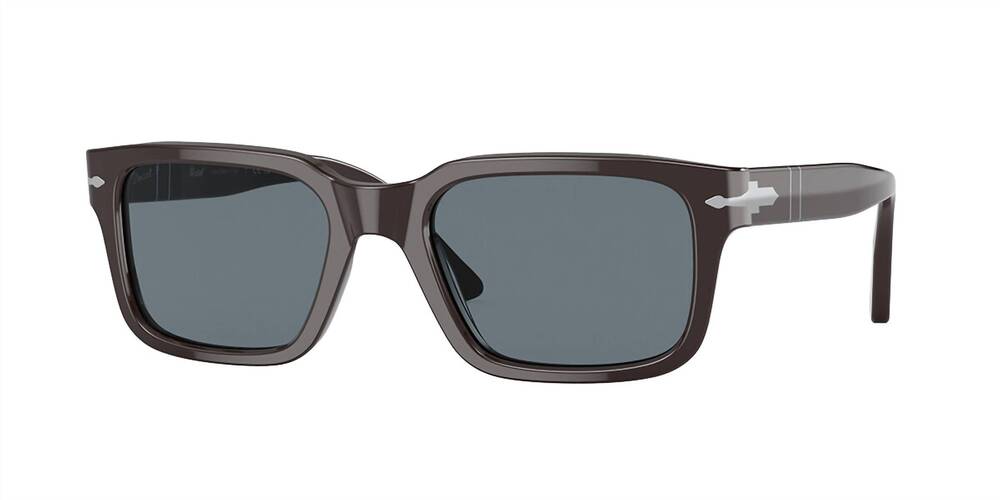 NEW PERSOL unisex 0po3272s 11743r polarized sunglasses in solid brown dark